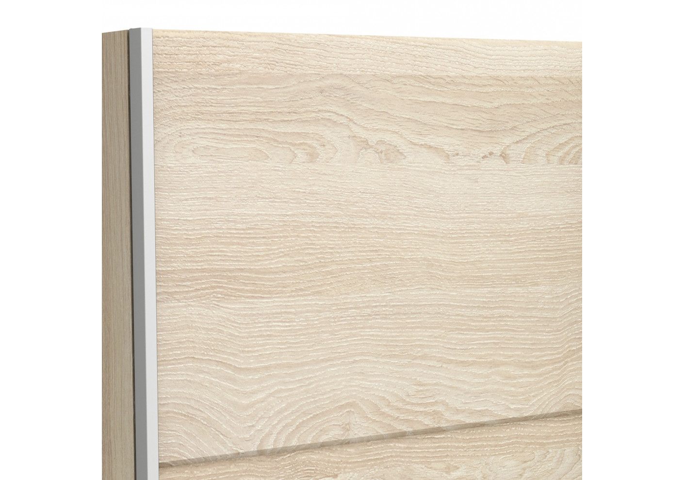 Armoire FAST chêne shannon 2 portes coulissantes et miroir