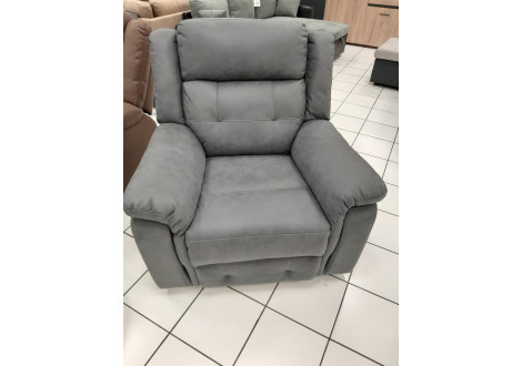 Fauteuil relax MELBOURNE tissu gris