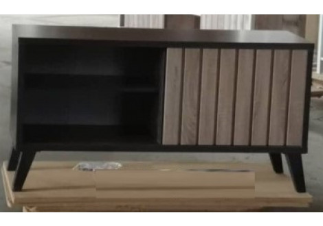 Meuble TV TYPO décor wenge et chêne