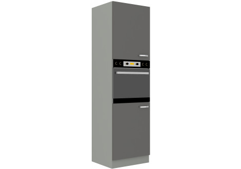 GREY colonne 60 2 portes + emplacement four - Meuble 10