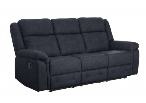 Canapé relax MELBOURNE relax 3 places tissu anthracite
