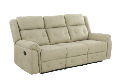 Canapé relax MELBOURNE relax 3 places tissu beige