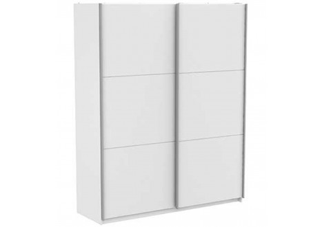 Armoire ALHAMBRA blanc 2 portes coulissantes