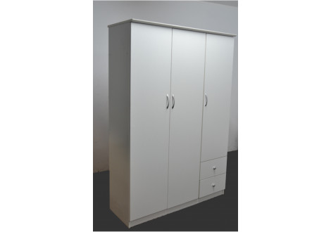 Armoire 3 portes WILLY blanc