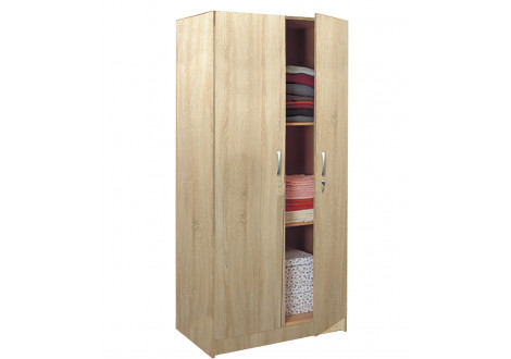 Armoire LILAS 2 portes chêne clair 