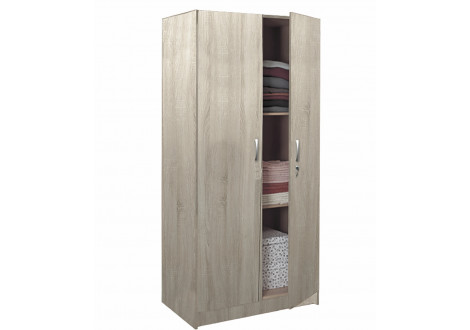 Armoire LILAS 2 portes chêne safari