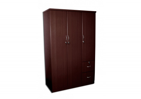 Armoire Rosalie 3 Portes 2 Tiroirs Wenge Armoires Rangement