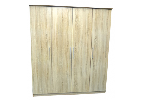 Armoire Maxi 4 portes chêne clair