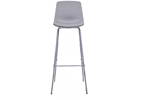 Tabouret Audrey gris clair PU