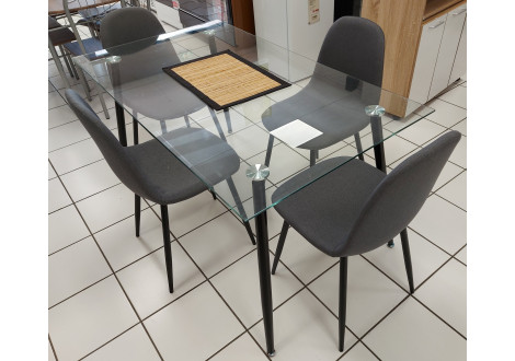 Ensemble table et 4 chaises BELLA
