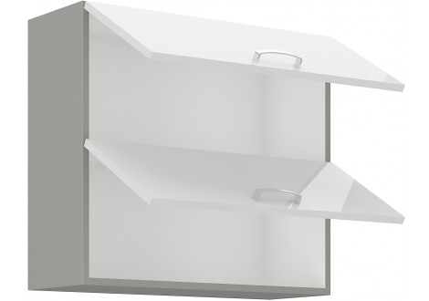 BIANKA meuble N°2- haut 80 2 portes basculantes