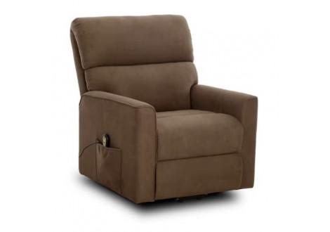 Fauteuil relax électrique Canberra PU chocolat