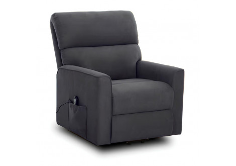 Fauteuil relax électrique Canberra PU gris