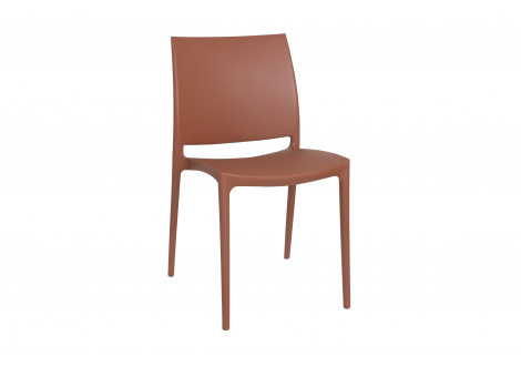 Chaise ELISE polypropylène terracota