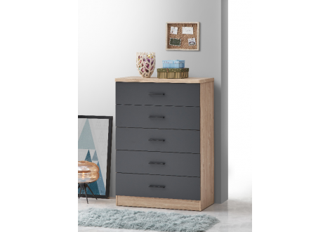 Commode ANEMONE 5 tiroirs 