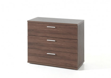 Commode 3 tiroirs HELGA noyer