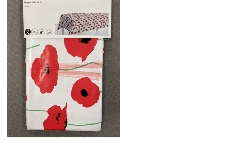 Nappe 140x200 toile cirée Coquelicot