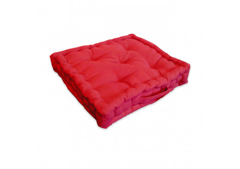 Coussin de sol COSY rouge 40x40 cm