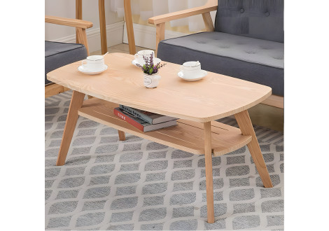 Table basse SONIA décor hêtre