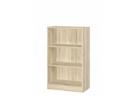 Bibliothèque Noti 2 étagères chêne san remo