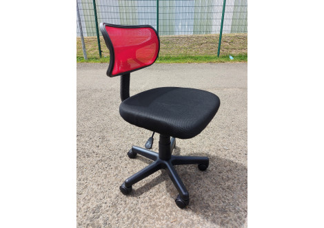 Chaise de bureau ELITE rouge/noir