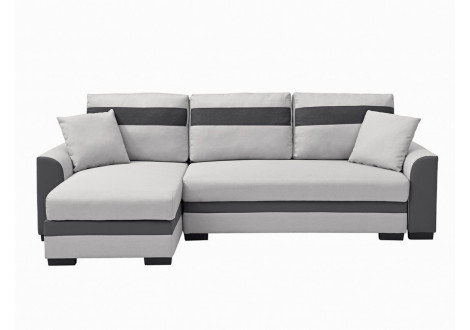 Canapé convertible JULIA gris clair / anthracite