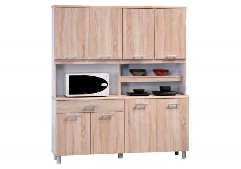 Buffet vaisselier MARINA  chêne été