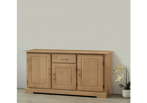 Buffet Maurice 3 portes 1 tiroir chêne clair