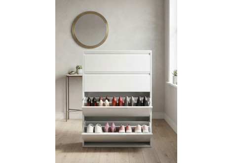 Meuble à chaussure en métal SHOE blanc