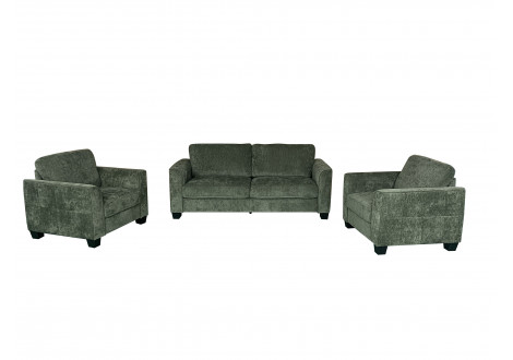 Salon MONTGOMERY vert 3+1+1