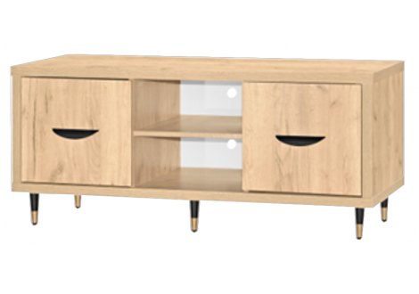 Meuble télé HD 2 portes 2 niches