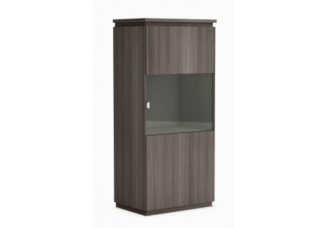 1/2 colonne 1 porte vitrée+1 porte ORIGIN chêne vulcano