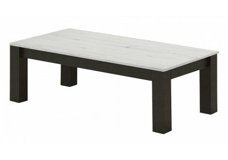 Table basse ORLANDO ébène et chêne rosé