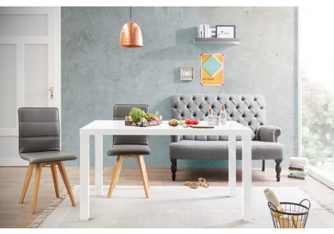 Table PRIMO blanc mat - L 160 cm