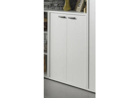 Armoire basse PRONTO 2 portes blanc