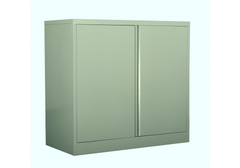 Rangement métal extérieur 2 portes coulissantes coloris Kaki