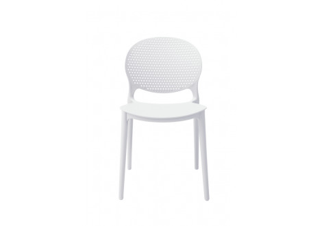 Chaise DOTS blanche