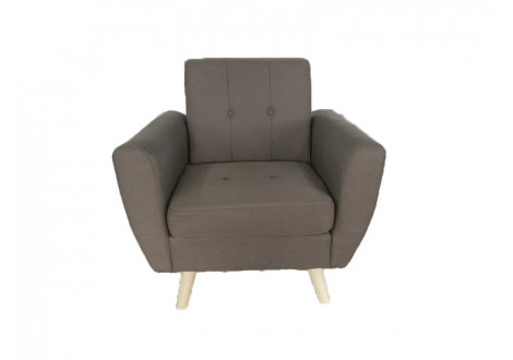 Fauteuil STEEVE tissu GRIS