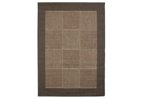 Tapis Suva  noir/marron 133x190