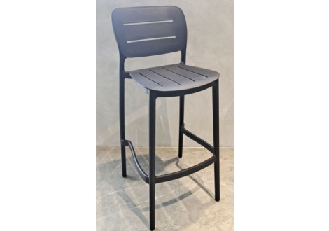 Tabouret DONA gris anthracite 