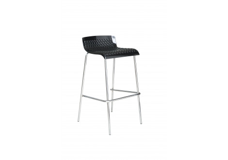 Tabouret de bar HECTOR noir ( le lot de 2 )