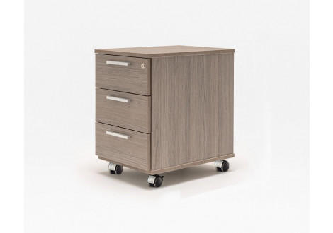 Caisson VIVO décro bouleau gris 3 tiroirs 