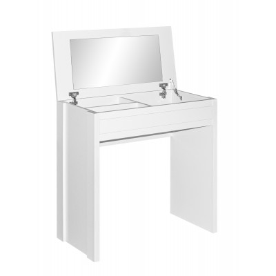 Coiffeuse 1 miroir Mysty blanche