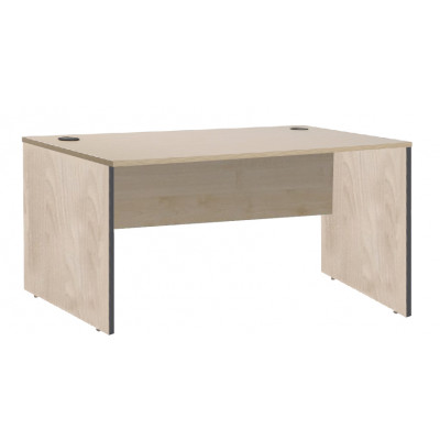 Bureau 180 PRIMUS décor chêne pieds panneaux 