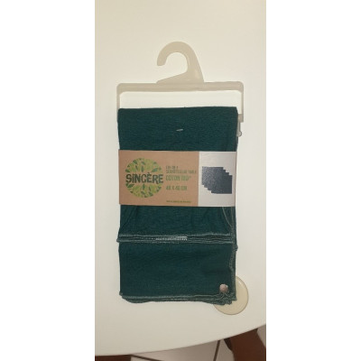 Serviette de table coton vert lot de 4
