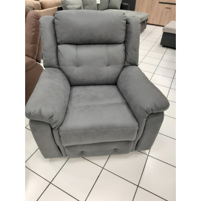Fauteuil relax MELBOURNE tissu gris