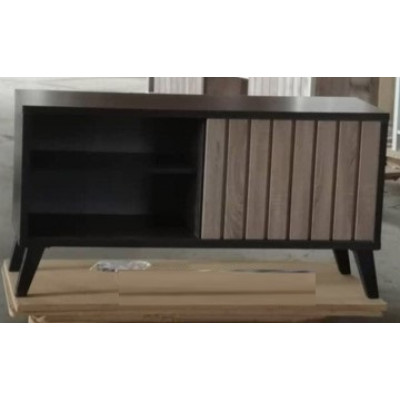 Meuble TV TYPO décor wenge et chêne