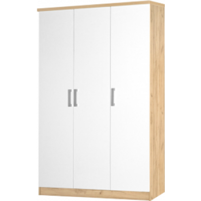 Armoire BALI chêne dorée et blanc