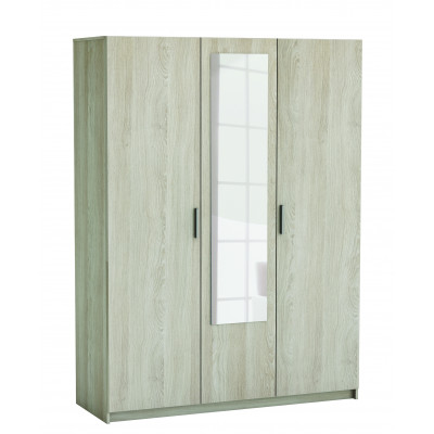 Armoire PRICY chêne shannon 3 portes