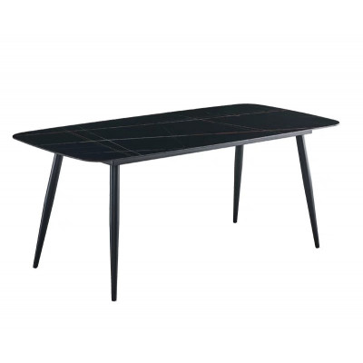 Table SINTRO décor marbre noir L150